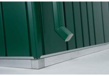 Biohort Regenfallrohr für HighLine, silber-metallic 2040 mm