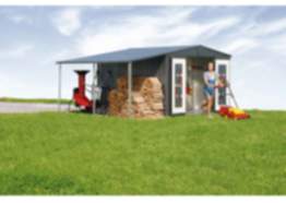 Biohort Seitendach Europa Gr. 6,7 silber-metallic 3000x1500x5 mm