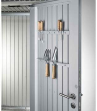 Biohort Werkzeughalter silber für Gerätehaus AvantGarde+HighLine+HighBoard 50x515x35 mm