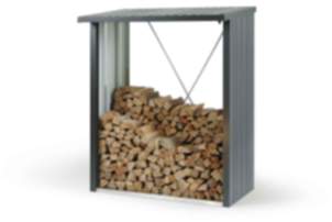 Biohort WoodStock 150 Kaminholzlager dunkelgrau-metallic 1020x1570x1990 mm