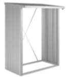 Biohort WoodStock 150 Kaminholzlager silber-metallic 1020x1570x1990 mm