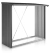 Biohort WoodStock 230 Kaminholzlager dunkelgrau-metallic 1020x2290x1990 mm