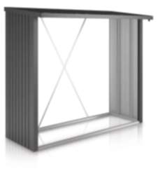 Biohort WoodStock 230 Kaminholzlager dunkelgrau-metallic 1020x2290x1990 mm