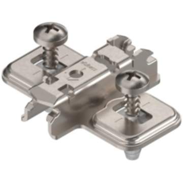 Blum Clip Top Kreuzmontageplatte mit Schrauben und Spreizdübeln