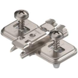 Blum Clip Top Kreuzmontageplatte mit Schrauben und Spreizdübeln