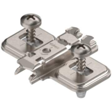 Blum Clip Top Kreuzmontageplatte mit Schrauben und Spreizdübeln
