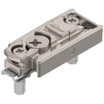 Blum Clip Top Montageplatte mit Schrauben und Spreizdübeln