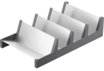 Blum Gewürzhalter AMBIA LINE ZC7G0P0I Kunststoff oriongrau matt/Edelstahl (Inox)