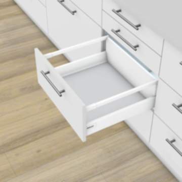 Blum Schubkasten-SET TANDEMBOX M D-Reling Zargenhöhe 83 mm 30 kg weiß Tip-On & Blumotion Dämpfung