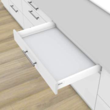 Blum Schubkasten-SET TANDEMBOX M Zargenhöhe 83 mm 30 kg weiß mit Tip-On & Blumotion Dämpfung
