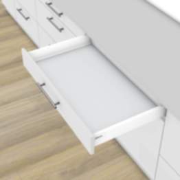 Blum Schubkasten-SET TANDEMBOX M Zargenhöhe 83 mm 30 kg weiß mit Tip-On & Blumotion Dämpfung