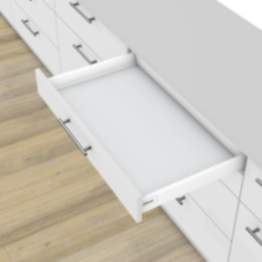 Blum Schubkasten-SET TANDEMBOX N Zargenhöhe 68 mm 30 kg weiß mit Tip-On & Blumotion Dämpfung