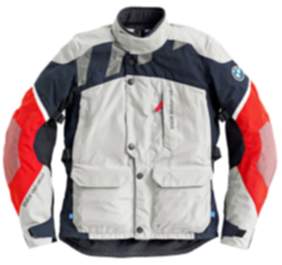 BMW GS Dry Motorradjacke Herren (grau / schwarz / rot) Farbe: Schwarz|Grau|Rot Größe: 46