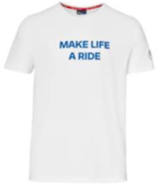 BMW Make Life a Ride T-Shirt Herren (weiß) Farbe: Weiß Größe: XXL
