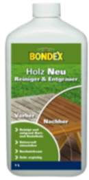 Bondex Holz Neu 1,00 l Farblos Holzentgrauer Holzreiniger