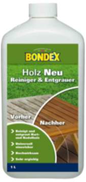 Bondex Holz Neu 1,00 l Farblos Holzentgrauer Holzreiniger