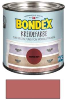 Bondex Kreidefarbe Antik Rot 0,5l