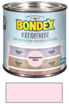 Bondex Kreidefarbe Romantisch Rosa 0,50 l Romantisch Rosa für den Innenbereich