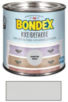 Bondex Kreidefarbe Sanftes Grau 0,50 l Sanftes Grau für den Innenbereich