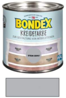 Bondex Kreidefarbe Stein Grau 0,50 l Stein Grau für den Innenbereich
