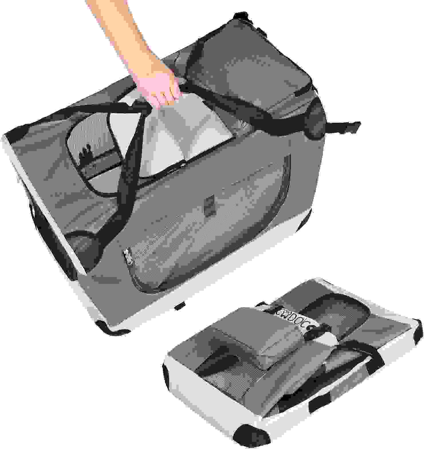 Cado Hundetransportbox XXL 92 x 64 x 64cm grau