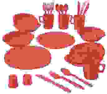 Camp Active Besteck-Set - 24 Teile - Kunststoff - verschiedene Farben