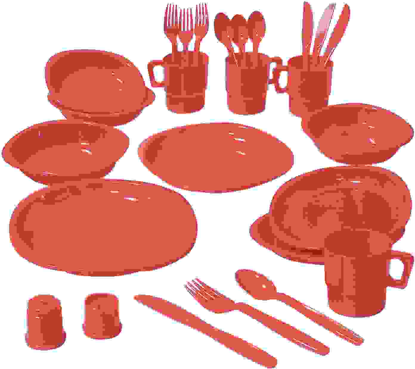 Camp Active Besteck-Set - 24 Teile - Kunststoff - verschiedene Farben