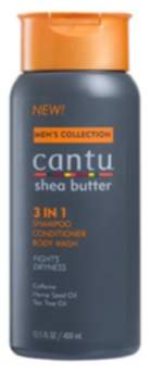 Cantu Men´s - 3 in 1 Shampoo, Conditioner, and Body Wash 400ml