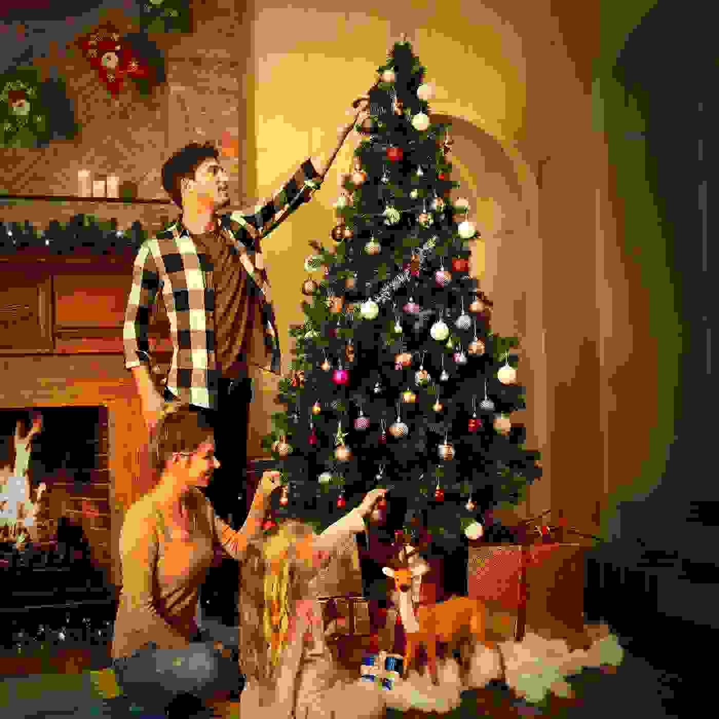 Cas Künstlicher Weihnachtsbaum - PVC - 180cm hoch - ohne Beleuchtung - mit Ständer