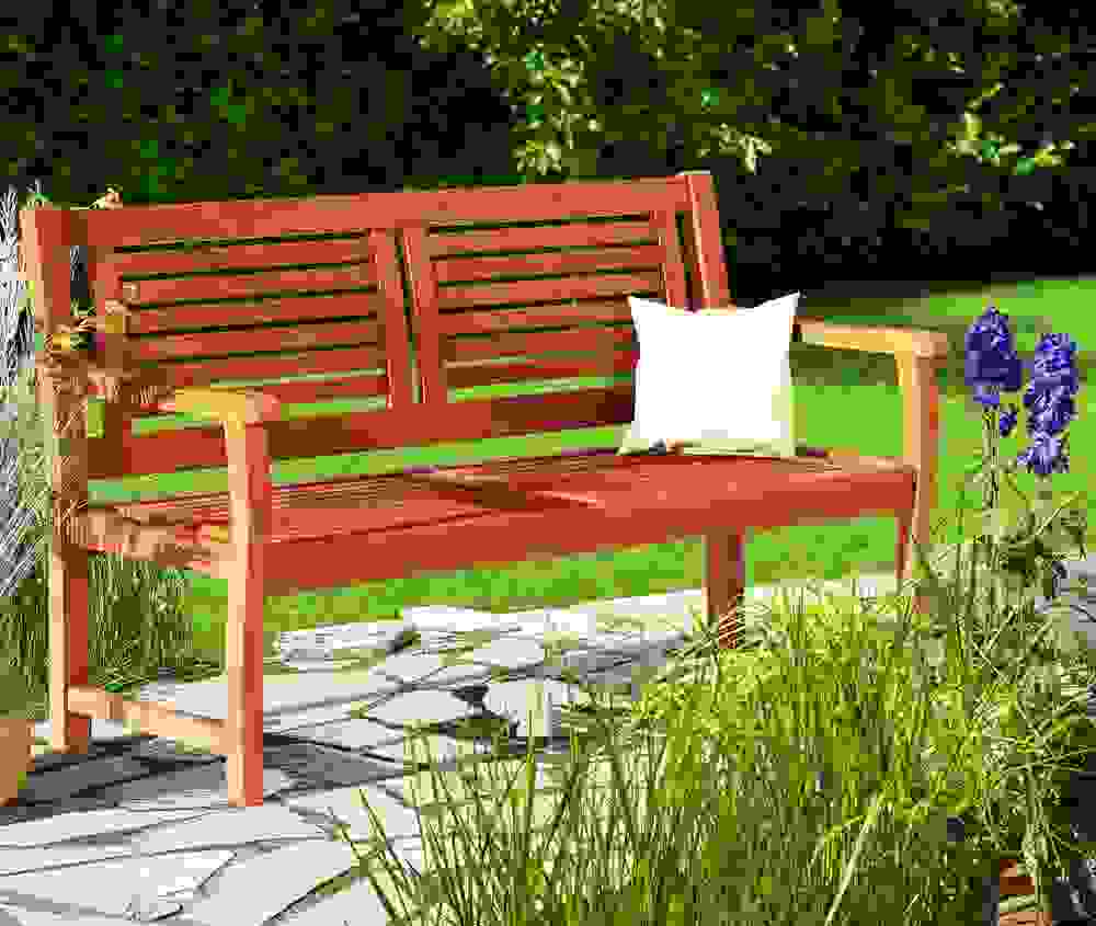 Casa Gartenbank Eukalyptusholz 120x60x90cm FSC®-zertifiziert