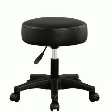 Casa Tabouret/ Bürohocker - drehbar und verstellbar - Schwarz