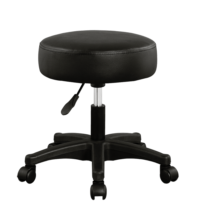 Casa Tabouret/ Bürohocker - drehbar und verstellbar - Schwarz