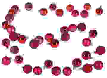 Casa Weihnachtsbeleuchtung Kugeln Weihnachtsdekoration 40-LED - Rot - 2m