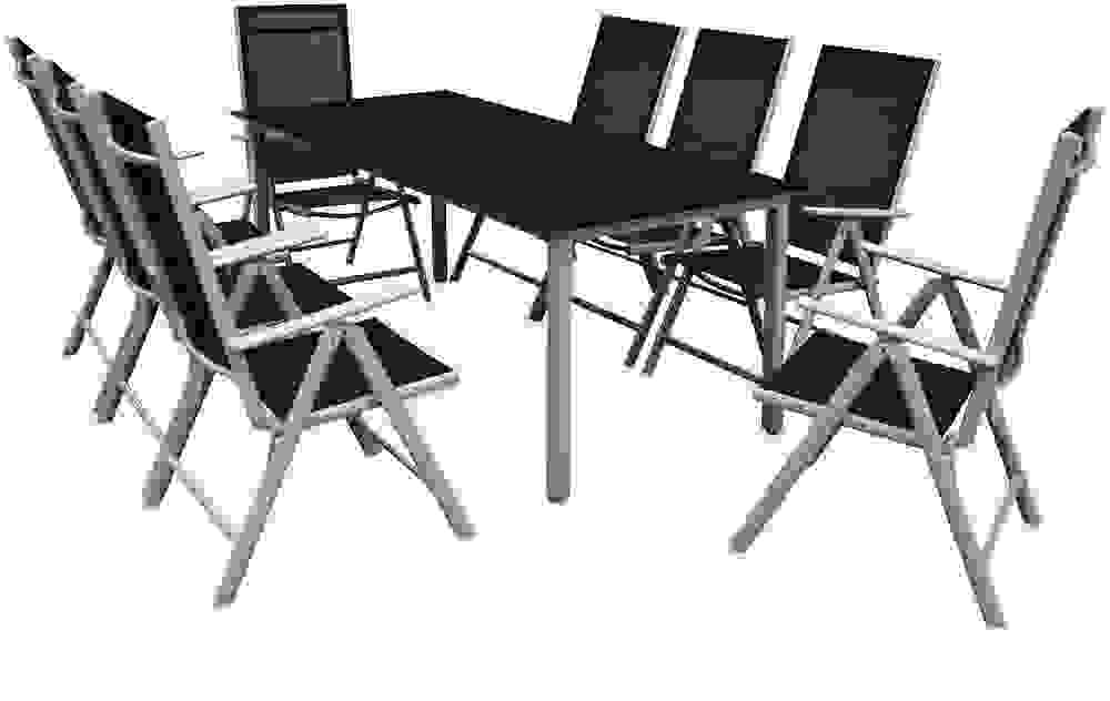 Casaria Aluminium Garten-Set Bern 8+1