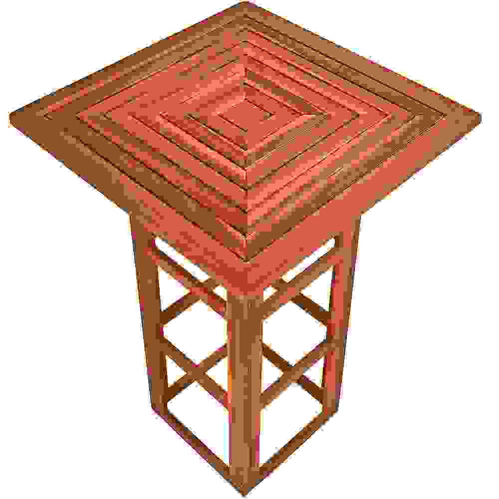 Casaria Bar Tisch Akazienholz 75x75x110cm