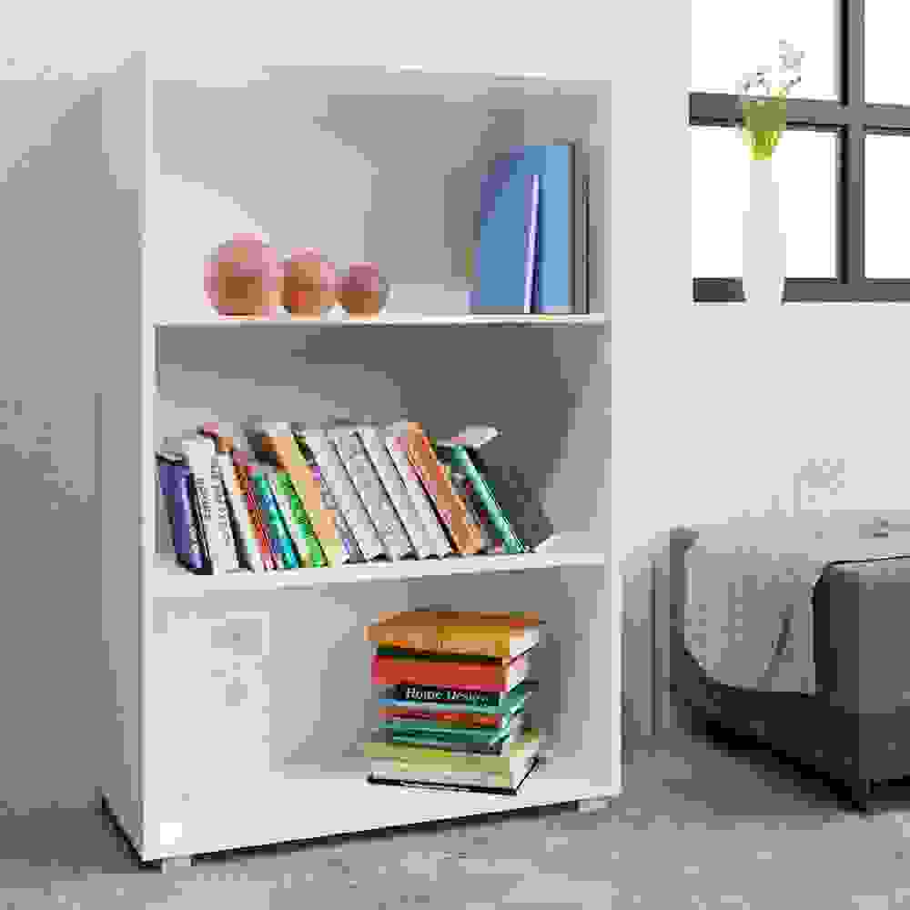 Casaria Bücherregal "Vela" Weiß - 3 Fächer