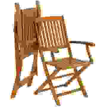 Casaria Garten-Set 'Boston' 7-teilig - Akazienholz