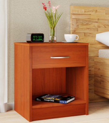 Casaria Nachttisch inkl. Schublade - Rotbraun - 50x40x35 cm