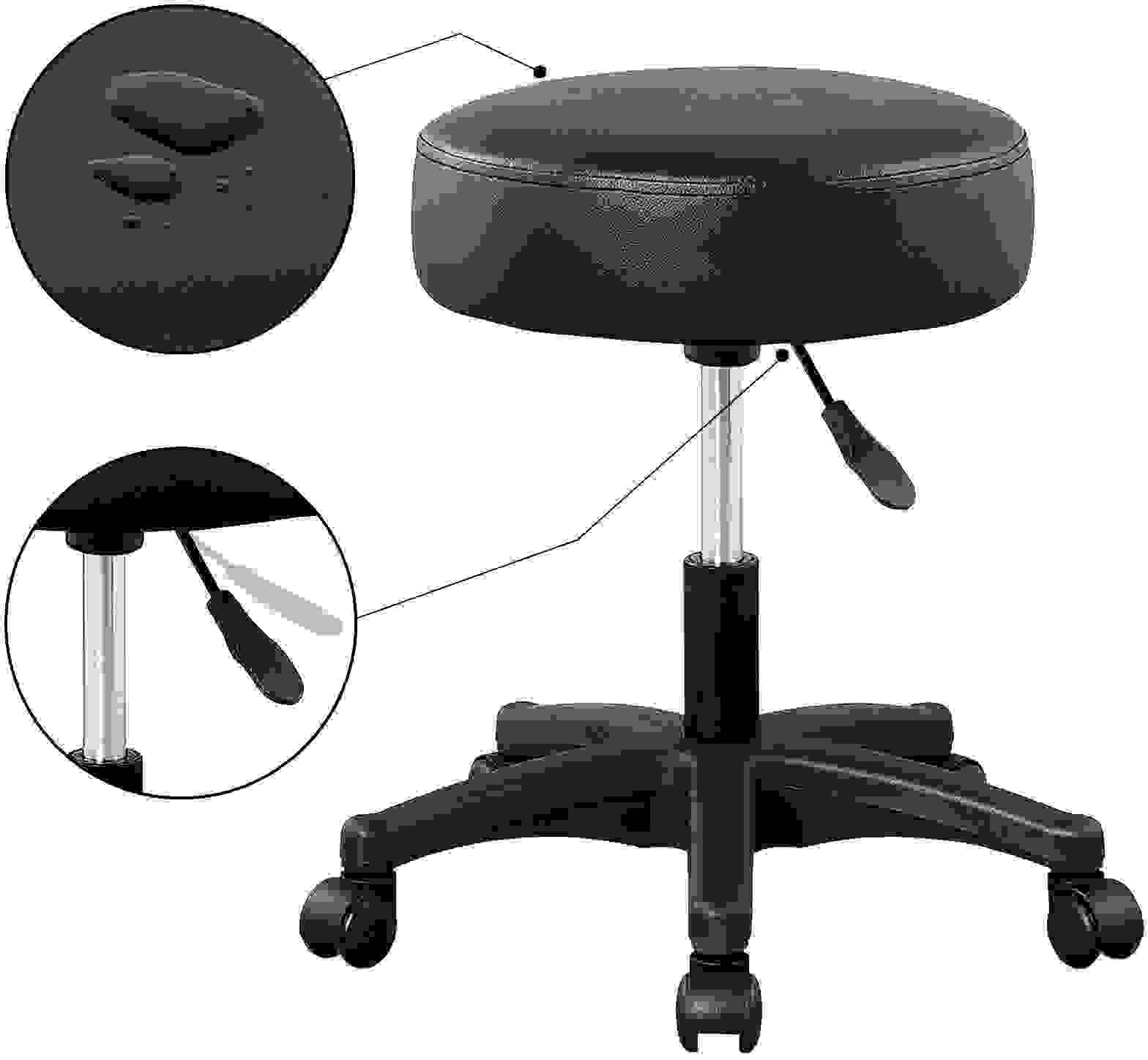 Casaria Rollhocker Arbeitshocker - drehbar und verstellbar