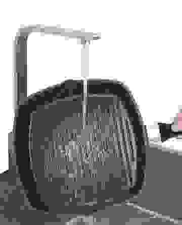 Cheffinger Grillpfanne - mit Deckel - Marmorbeschichtung - 28 cm - Schwarz
