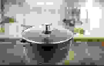 Cheffinger Kochtopf / Tiefer Topf mit Deckel -24cm - 4.4L