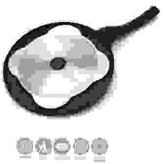 Cheffinger Smiley Emoji Pfannkuchen Pfanne Ø26cm Induktion Guss Aluminium
