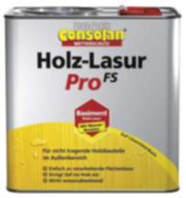 Consolan Holzlasur Außen Profi Holzschutz Eiche Hell 2,5L