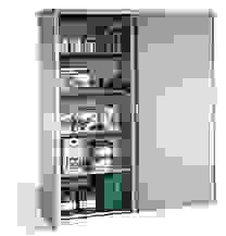 CP Stahlschrank 2159-00 lichtgrau 160,0 x 50,0 x 195,0 cm, aufgebaut
