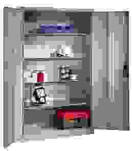 CP Stahlschrank 8931-052 lichtgrau 120,0 x 50,0 x 195,0 cm, aufgebaut
