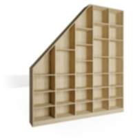 Dachschrägenregal für Bücherregal-Kombination Tilo