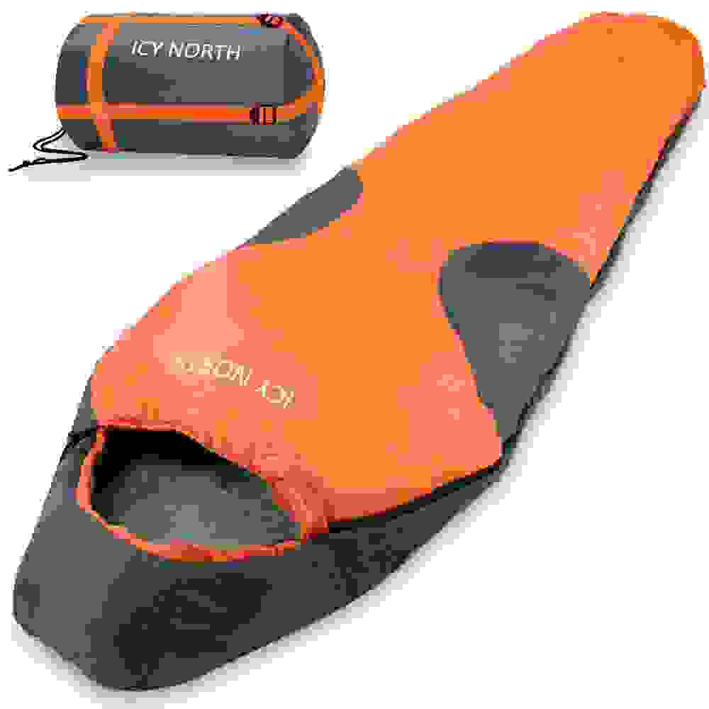 DBA Mountaineer Schlafsack Icy North orange+anthrazit