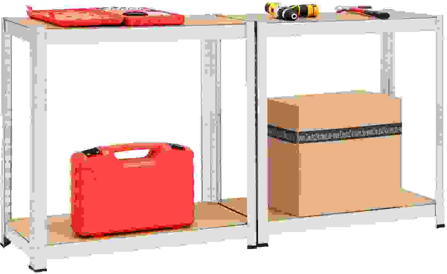 DBA Verstärktes Lagerregal 5 Fachböden - MDF - 160 x 90 x 40 cm max. 700kg