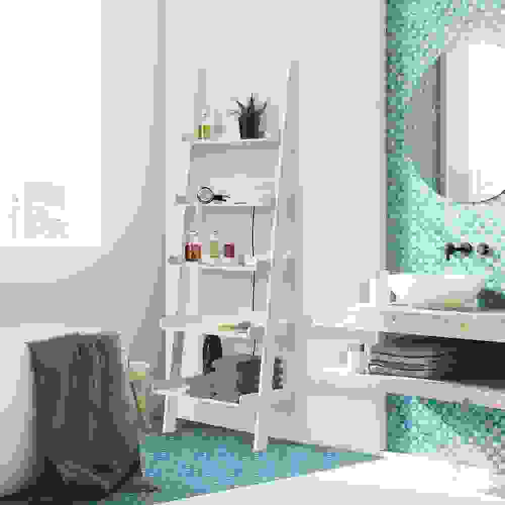 DBA Wandregal weiß mit 5 Fachböden 180 x 64 cm