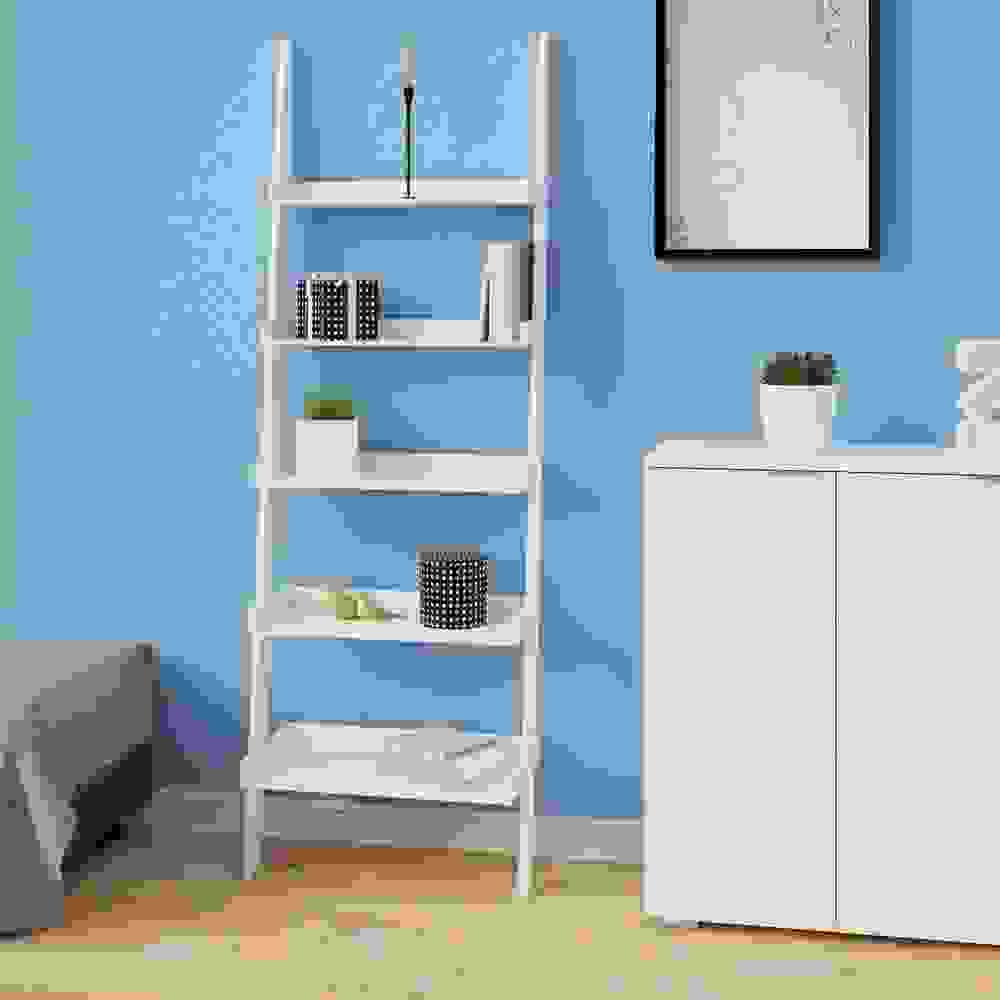 DBA Wandregal weiß mit 5 Fachböden 180 x 64 cm